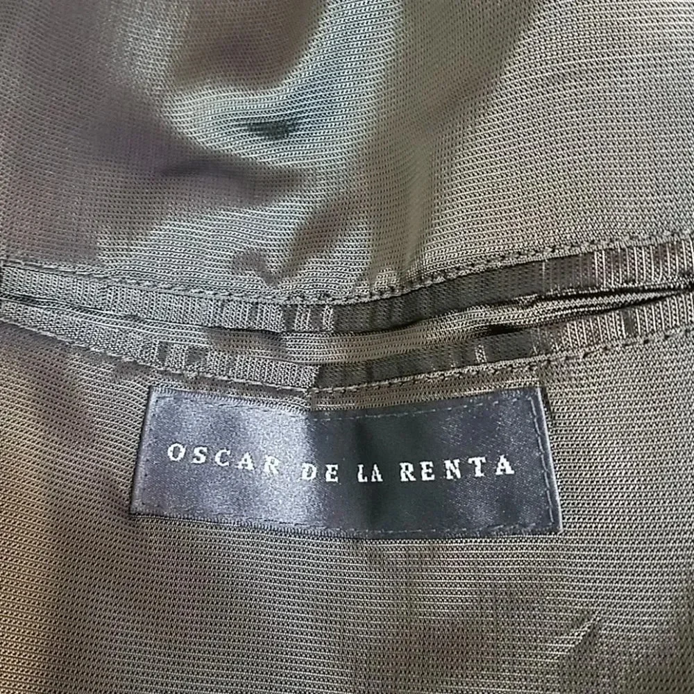 OSCAR‎ DE LA RENTA Plaid  Dress Coat